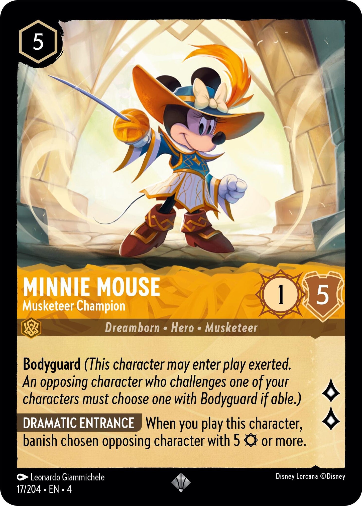 Minnie Mouse - Musketeer Champion (17/204) - Ursulas Return