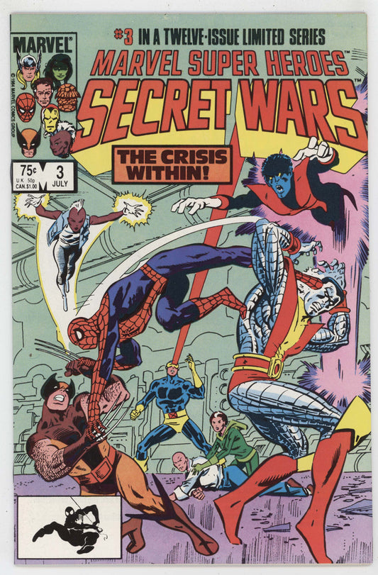 Marvel Super Heroes Secret Wars 3 1984 VF NM 1st Titania Volcana