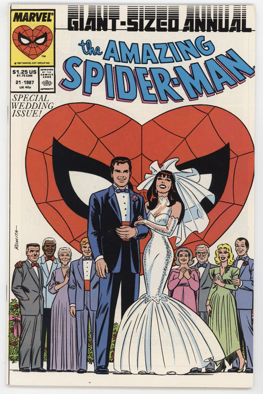 Amazing Spider-Man Annual 21 A Marvel 1987 VF Wedding Mary Jane John Romita