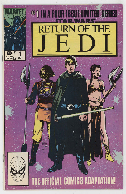 Star Wars Return Of The Jedi 1 Marvel 1983 VF NM Luke Skywalker Bill Sienkiewicz