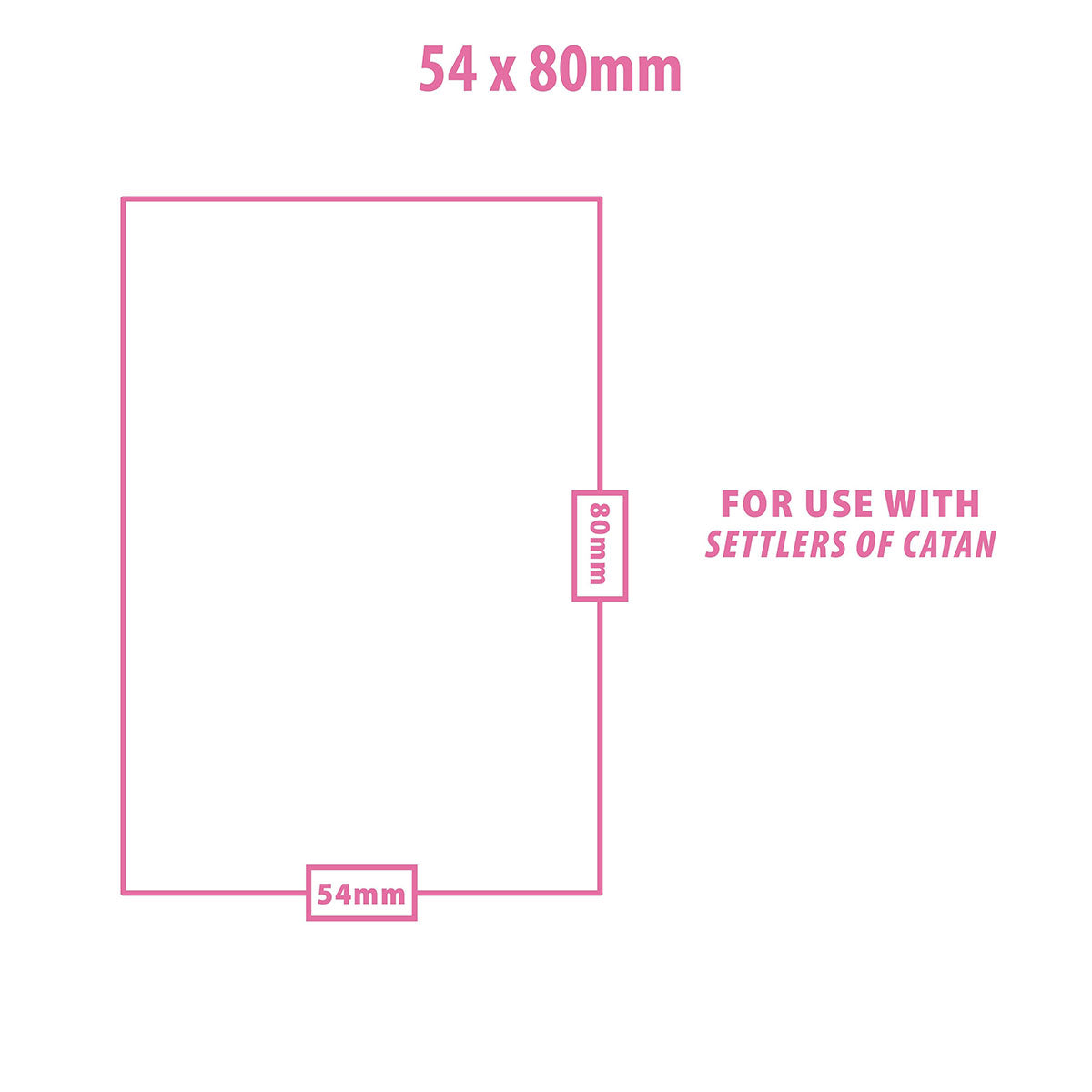 Special Sized Board Game Sleeves (50ct) for 54mm x 80mm Cards