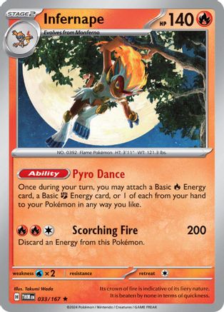 Infernape 033/167 - SV06 Twilight Masquerade Holofoil