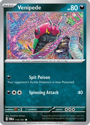Venipede 115/167 - SV06 Twilight Masquerade