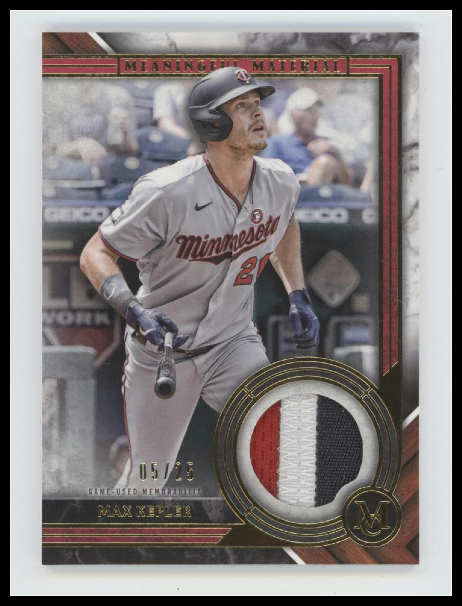 2022 Topps Meaningful Materials Relics Gold Max Kepler #/25 #MMR1-MK - Golden Apple Comics
