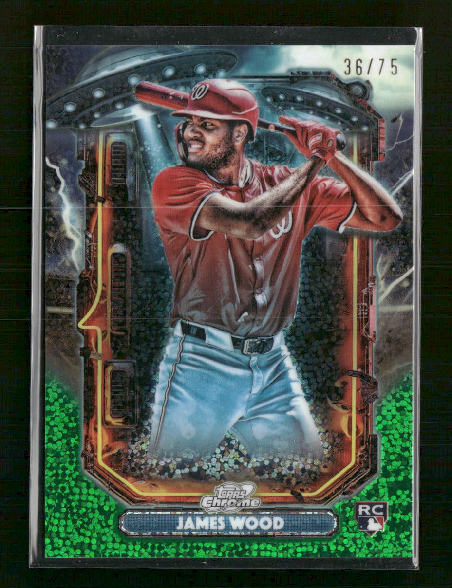 2025 Topps Extraterrestrial Talent Green Space Dust James Wood #/75 #ET-24 - Golden Apple Comics