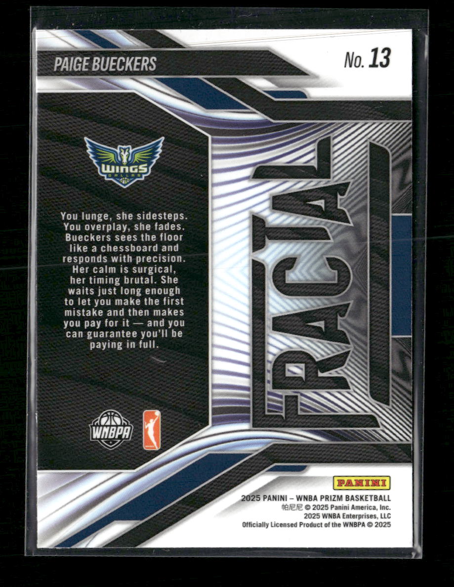 2025 Panini Prizm WNBA Fractal Paige Bueckers #13 - Golden Apple Comics