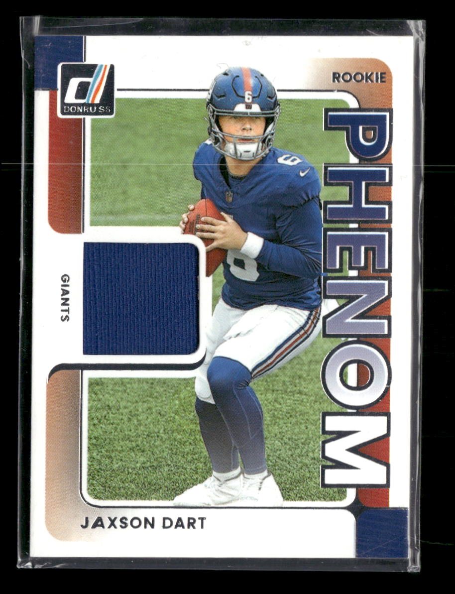2025 Donruss Rookie Phenom Jerseys Jaxson Dart #RPJ-JDT - Golden Apple Comics