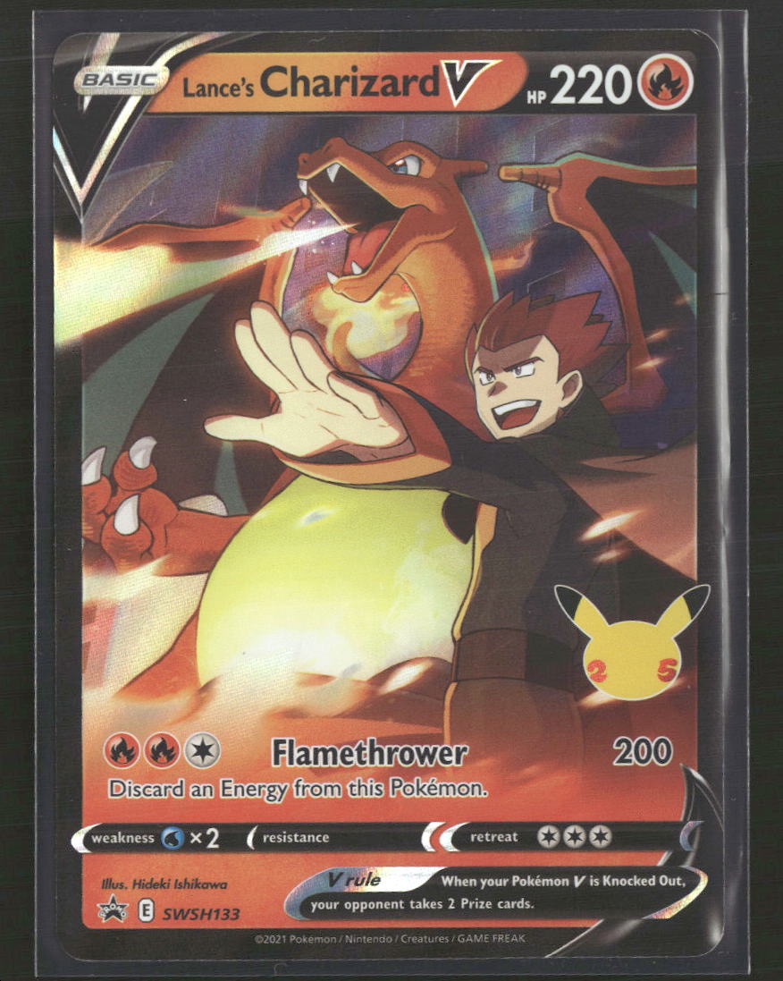 SWSH: Sword & Shield Promo Cards Lance's Charizard V #SWSH133 Damaged - Golden Apple Comics