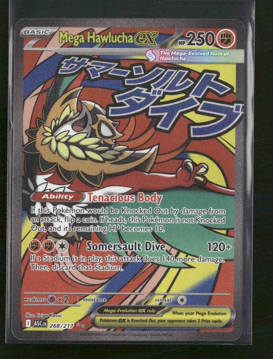 ME: Ascended Heroes Mega Hawlucha ex #268/217 - Golden Apple Comics