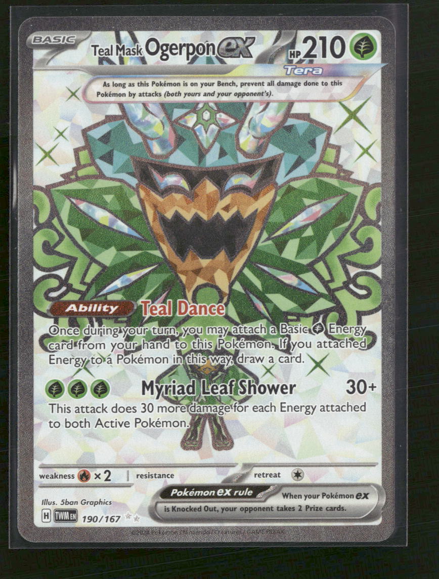 SV06: Twilight Masquerade Teal Mask Ogerpon ex #190/167 - Golden Apple Comics