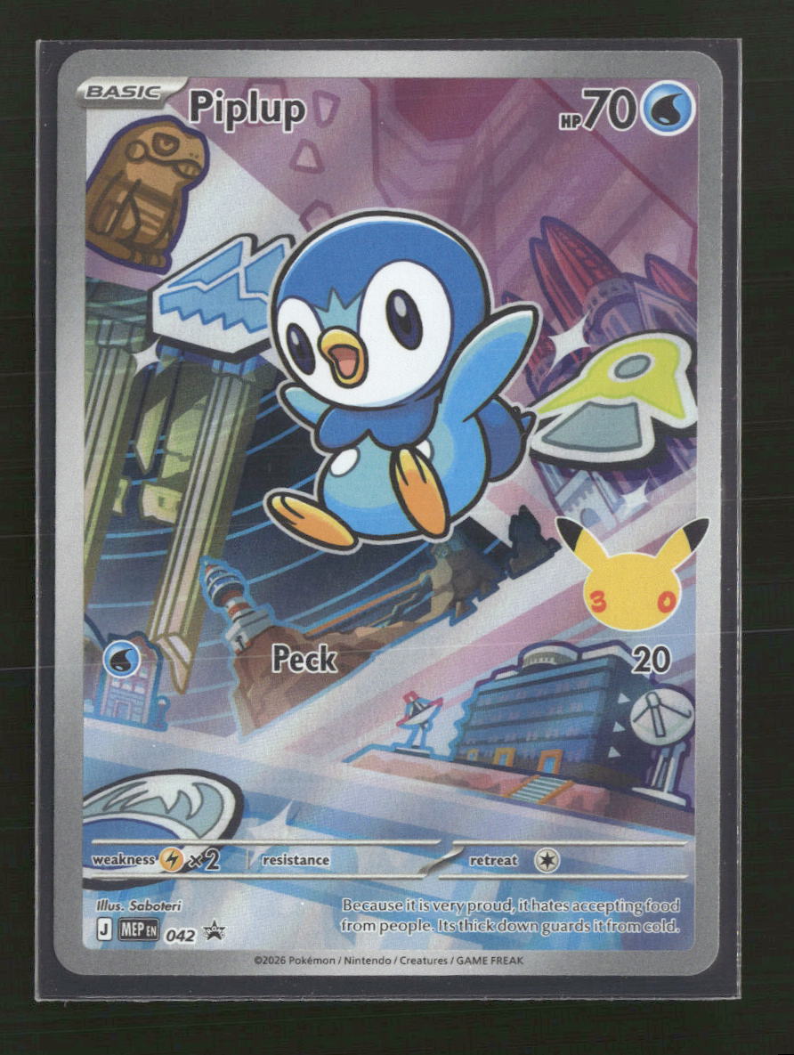 ME: Mega Evolution Promo Piplup #042 - Golden Apple Comics