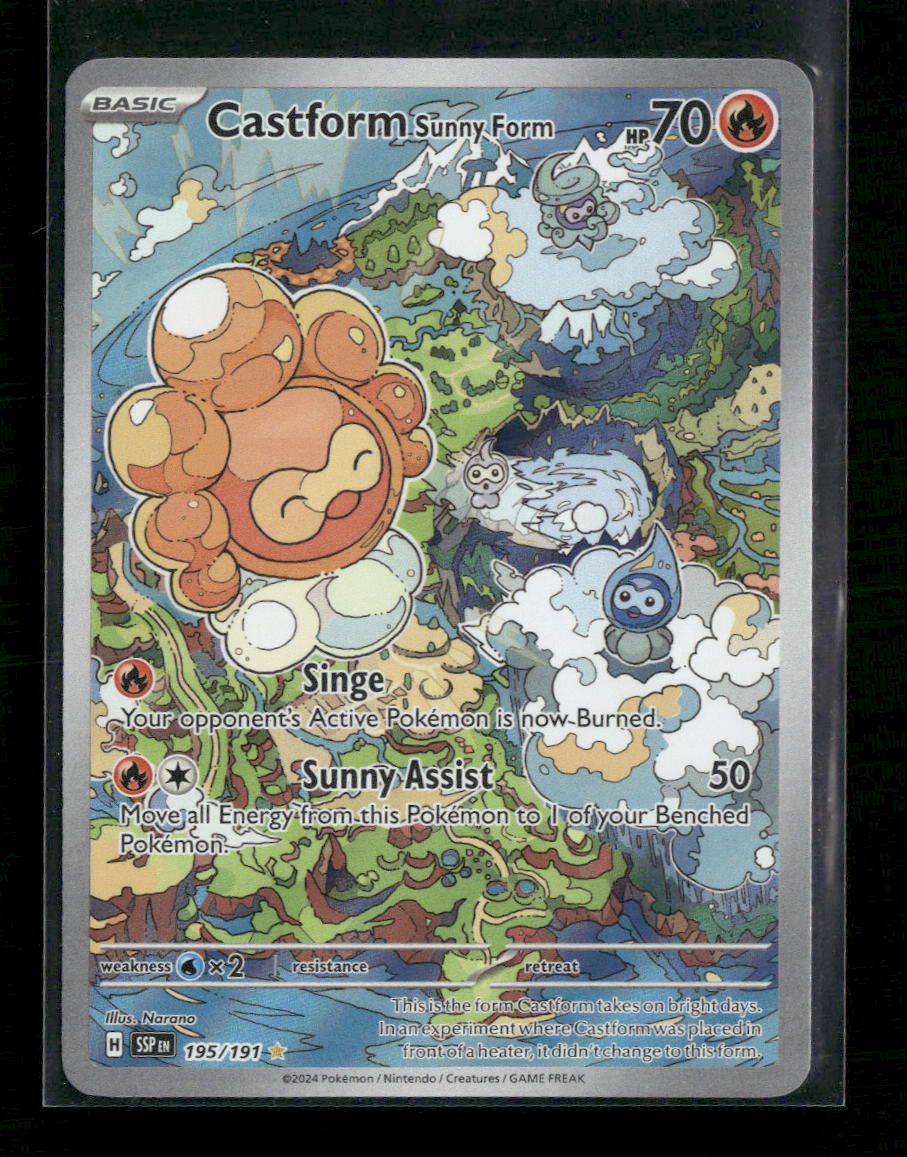 SV08: Surging Sparks Castform Sunny Form #195/191 - Golden Apple Comics