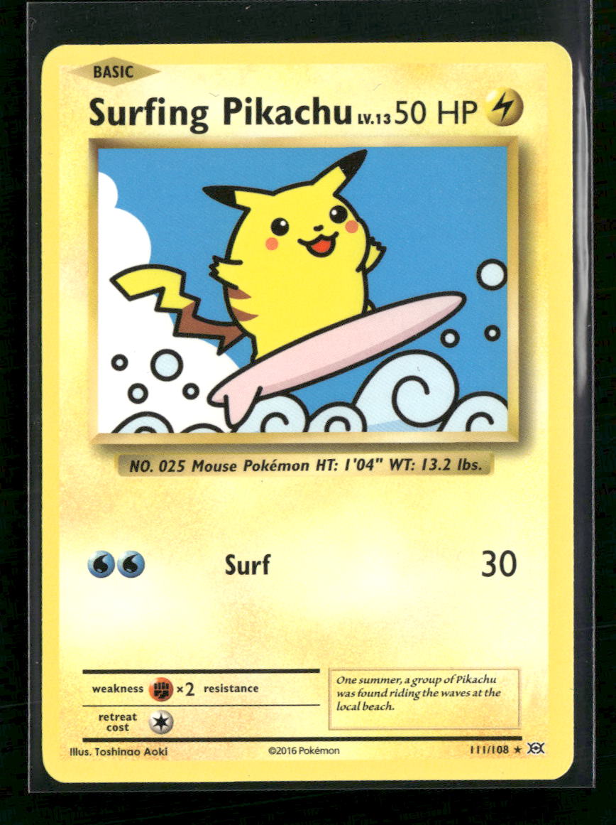 XY - Evolutions Surfing Pikachu #111/108 - Golden Apple Comics