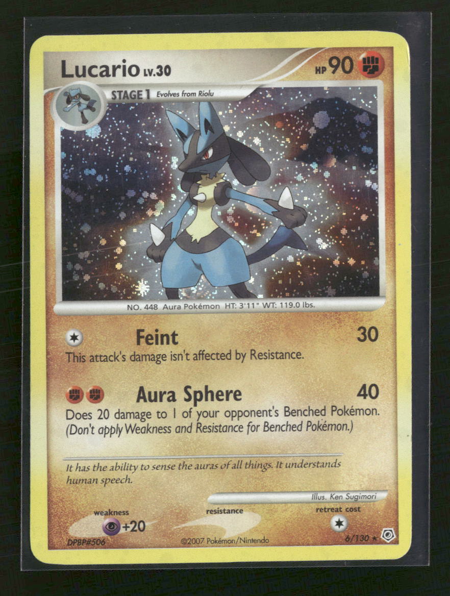 Diamond and Pearl Lucario #6/130 - Golden Apple Comics
