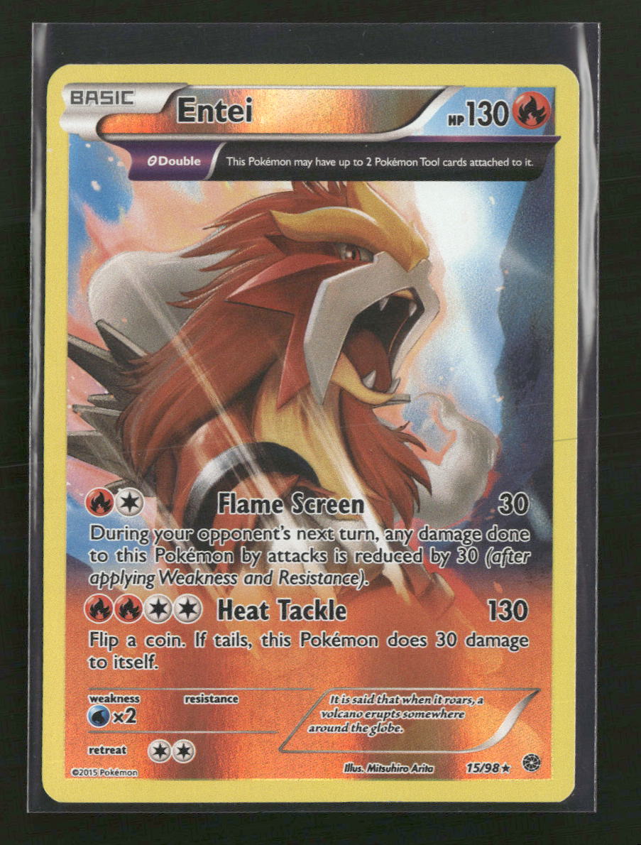 XY - Ancient Origins Entei (15) #15/98 - Golden Apple Comics