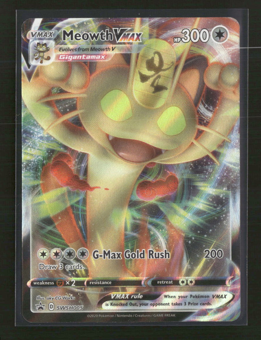 SWSH: Sword & Shield Promo Cards Meowth VMAX #SWSH005 - Golden Apple Comics