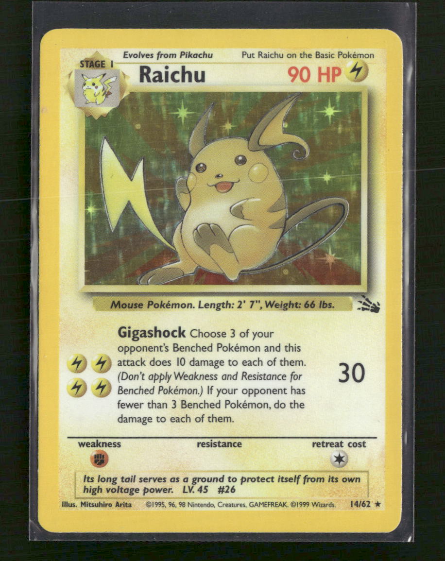 Fossil Raichu (14) #14/62 - Golden Apple Comics