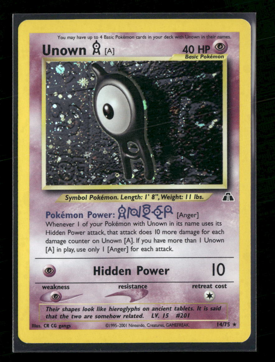 Neo Discovery Unown [A] (14) #14/75 - Golden Apple Comics