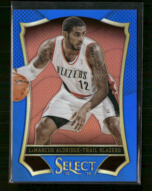 2013-14 Panini Select Prizms Blue LaMarcus Aldridge #/49 #137 - Golden Apple Comics