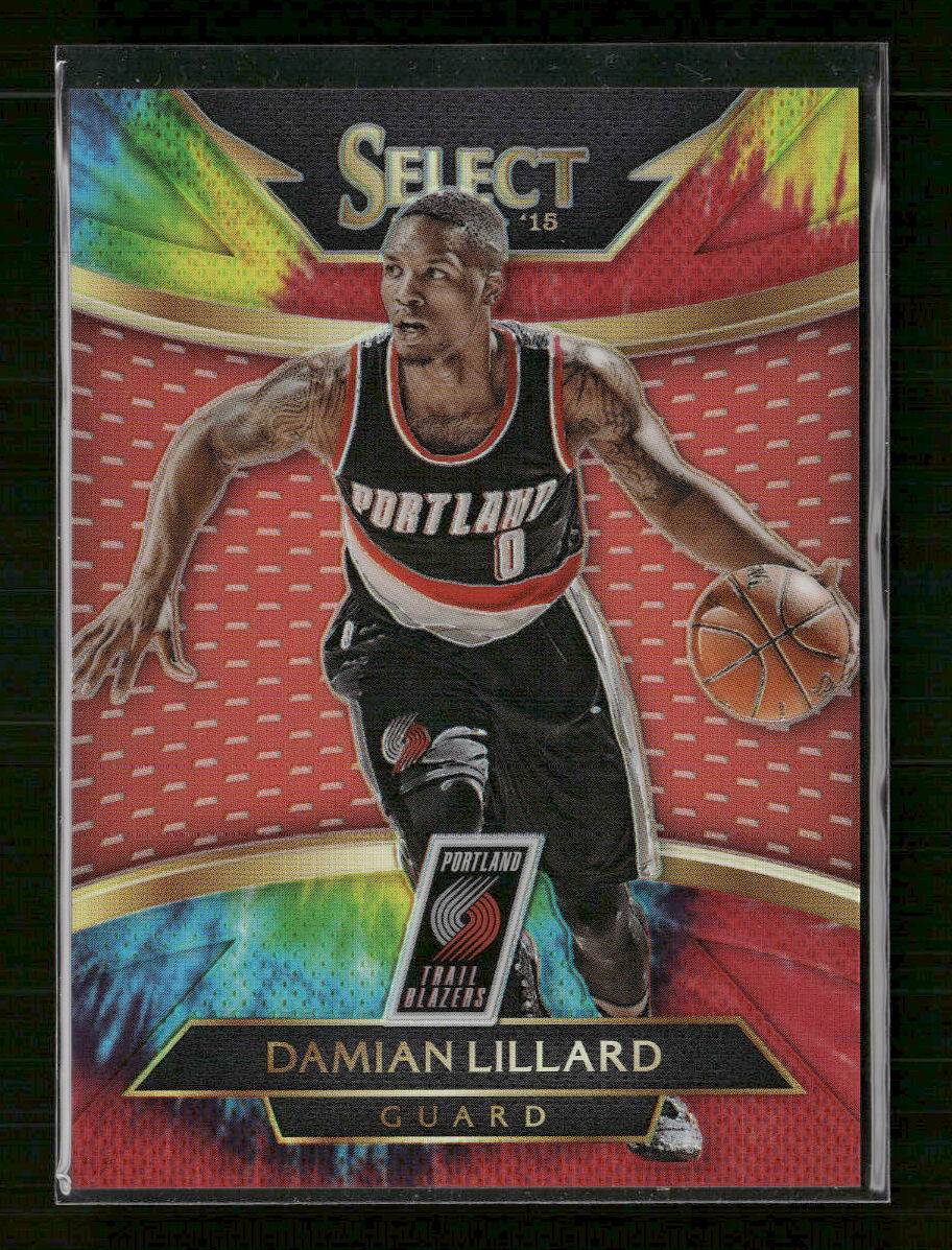 2014-15 Panini Select Prizms Tie Dye Damian Lillard #/25 #271 - Golden Apple Comics