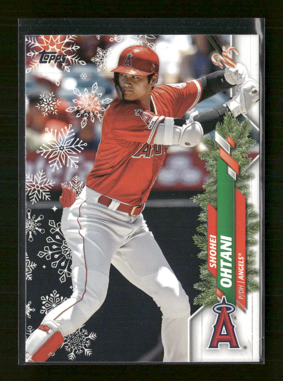 2020 Topps Holiday Shohei Ohtani : Red Striped Mittens #HW26c - Golden Apple Comics