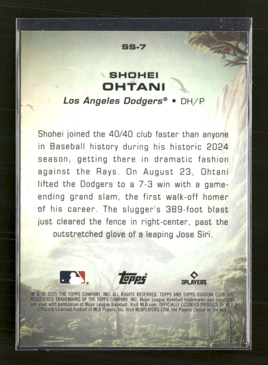 2025 Stadium Club Savage Sluggers Shohei Ohtani #SS-7 - Golden Apple Comics