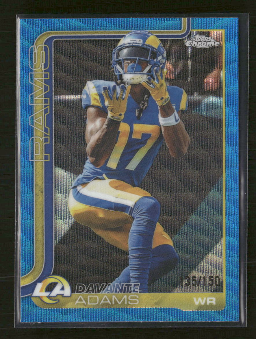 2025 Topps Chrome Blue Refractor Davante Adams #/150 #165 - Golden Apple Comics