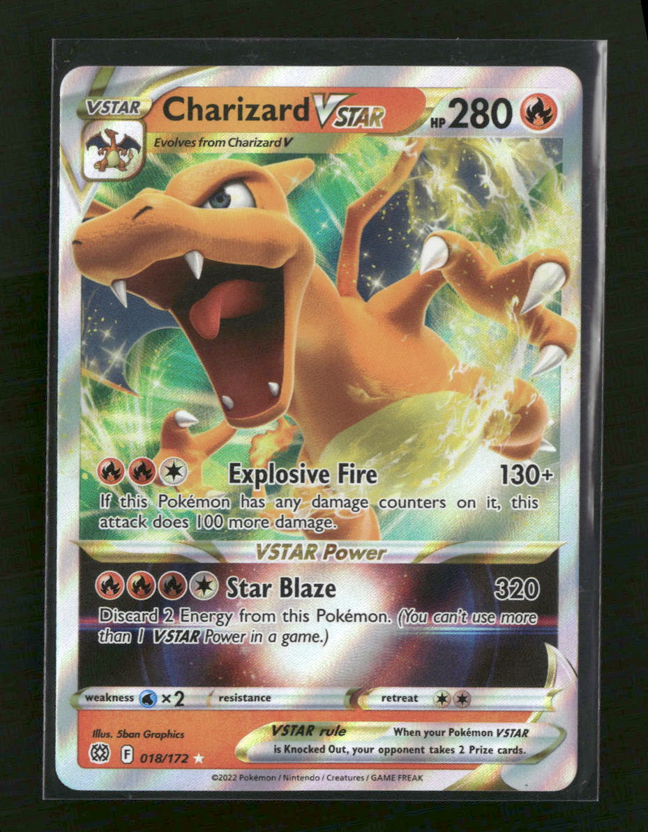 SWSH09: Brilliant Stars Charizard VSTAR #018/172 - Golden Apple Comics