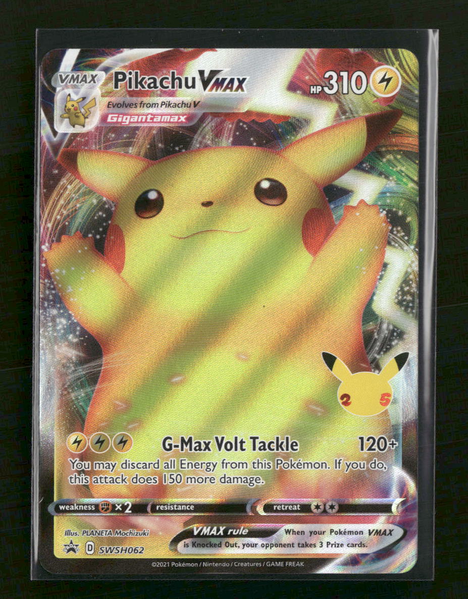 SWSH: Sword & Shield Promo Cards Pikachu VMAX #SWSH062 - Golden Apple Comics
