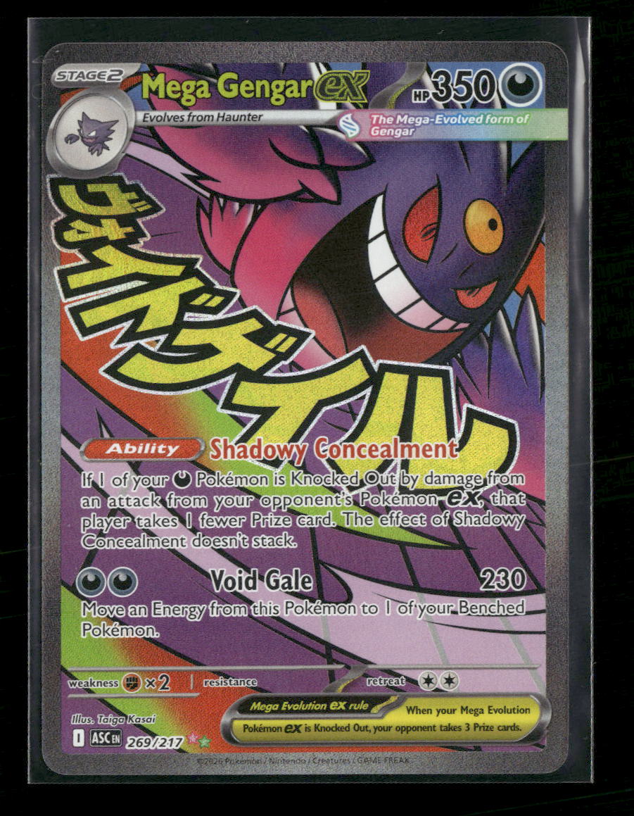 ME: Ascended Heroes Mega Gengar ex #269/217 - Golden Apple Comics