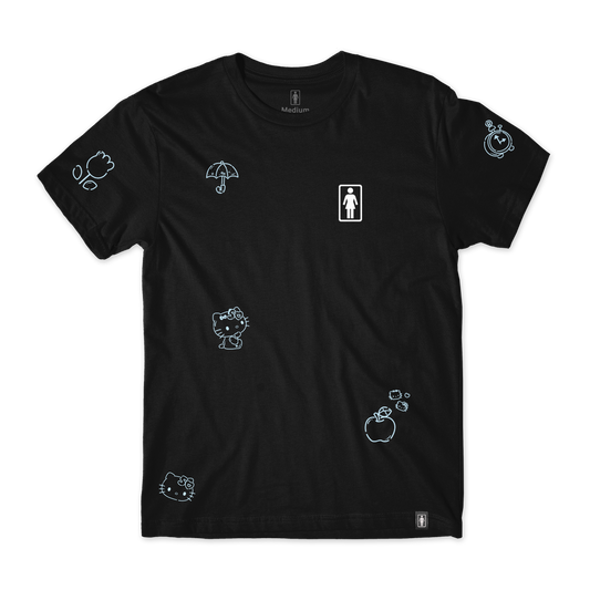 Girl x Hello Kitty 50th All Over T-Shirt