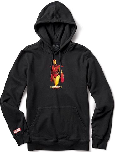 Primitive x Marvel Iron Man Pullover Hooded Sweatshirt