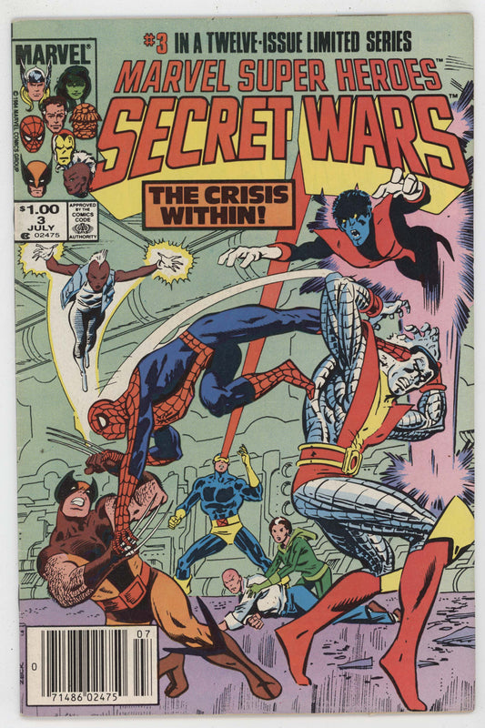 Marvel Super Heroes Secret Wars 3 1984 FN VF 1st Titania Volcana Newsstand