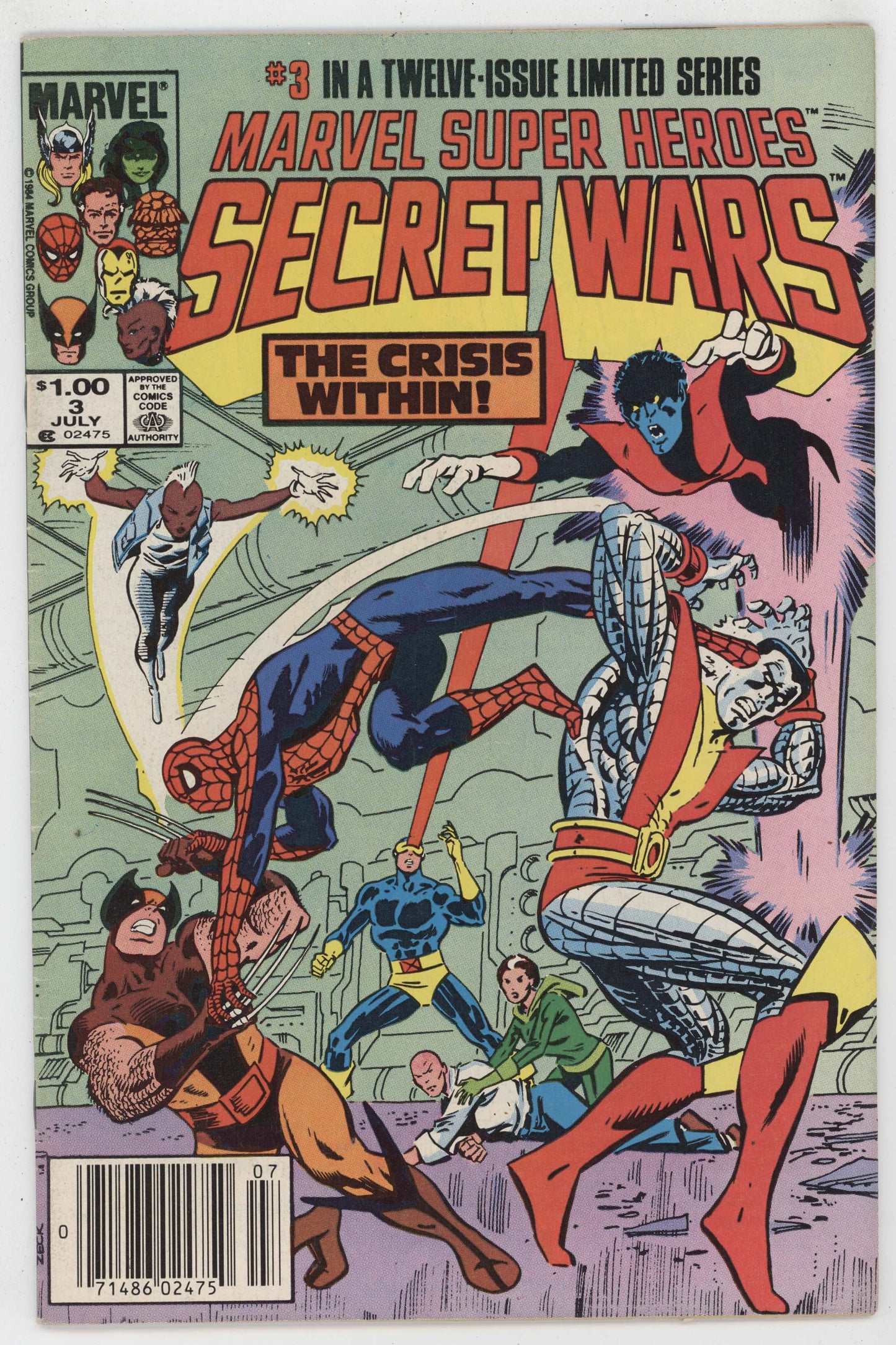 Marvel Super Heroes Secret Wars 3 1984 FN VF 1st Titania Volcana Newsstand