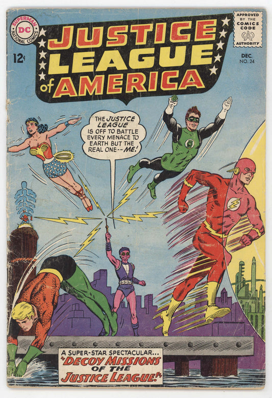 Justice League Of America 24 DC 1963 GD VG Green Lantern Aquaman Flash Wonder Woman
