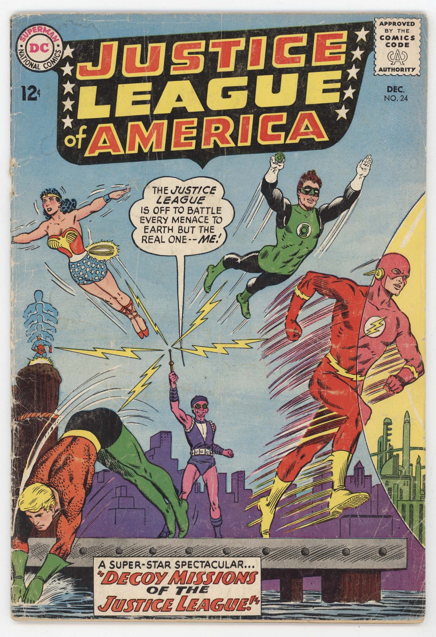 Justice League Of America 24 DC 1963 GD VG Green Lantern Aquaman Flash Wonder Woman