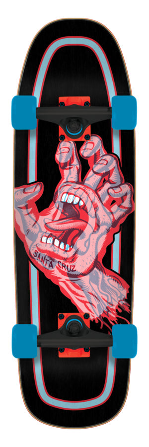 Santa Cruz Decoder Hand Complete 80s Cruzer Skateboard 9.51 x 32.26