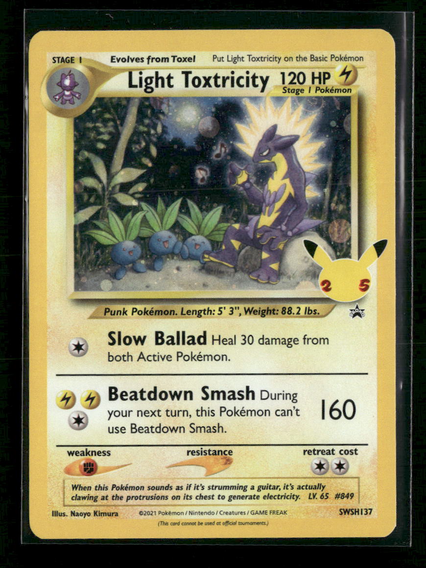 SWSH: Sword & Shield Promo Cards Light Toxtricity #SWSH137 - Golden Apple Comics