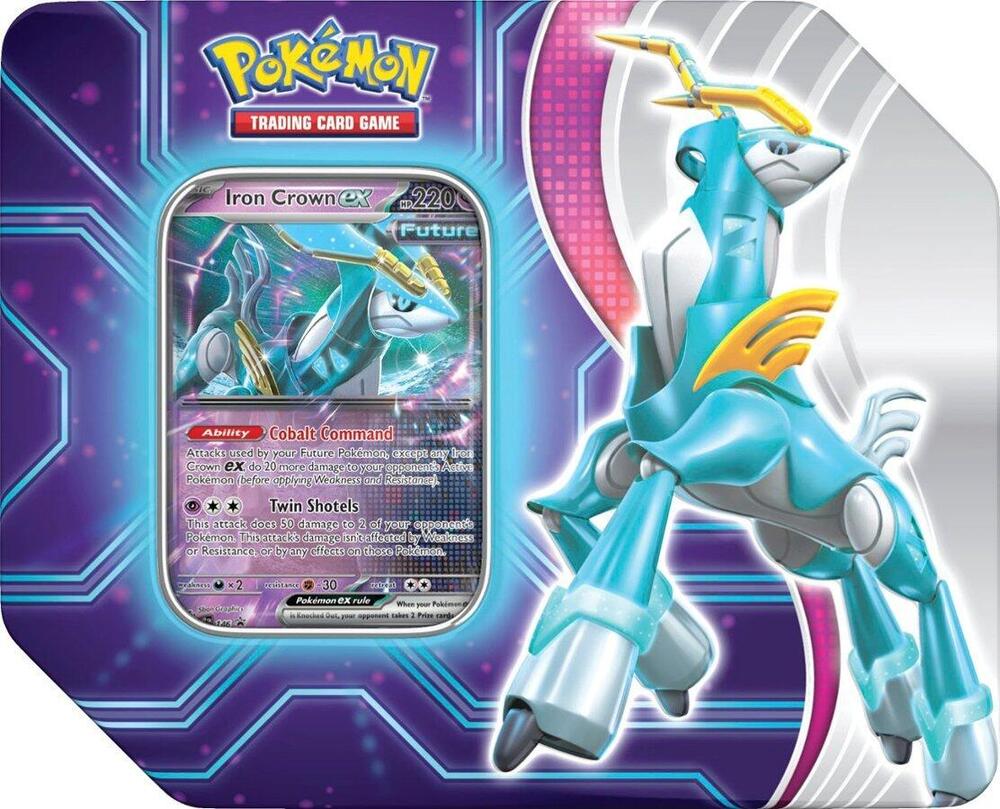 Pokemon: Paradox Destinies - Tin - Iron Crown ex - Golden Apple Comics