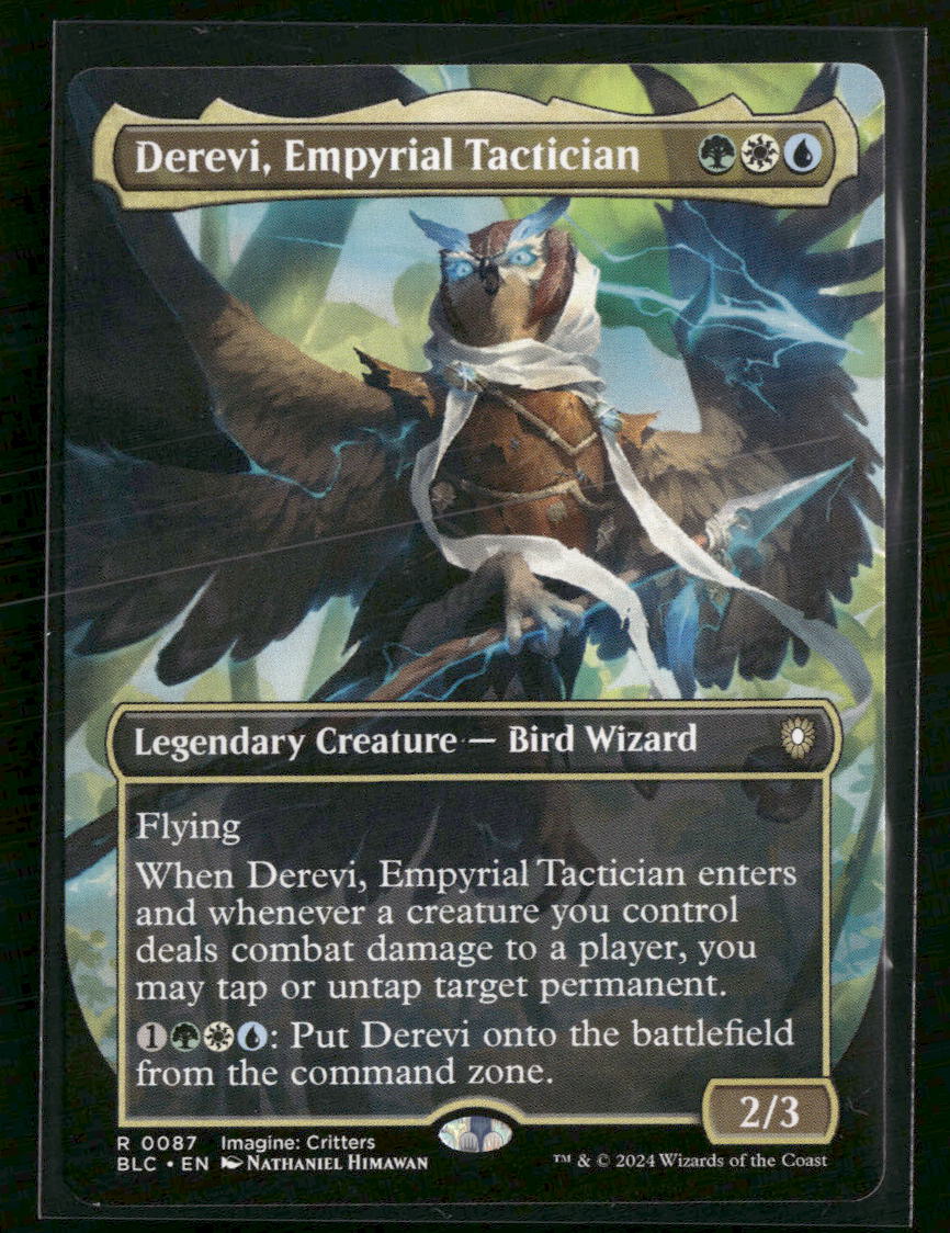 Commander: Bloomburrow Derevi, Empyrial Tactician (Borderless) #87 - Golden Apple Comics