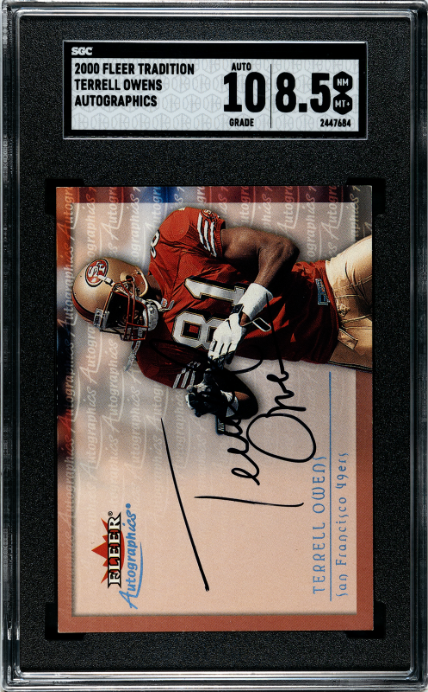 2000 Fleer Tradition Autographics Terrell Owens 8.5 SGC # - Golden Apple Comics