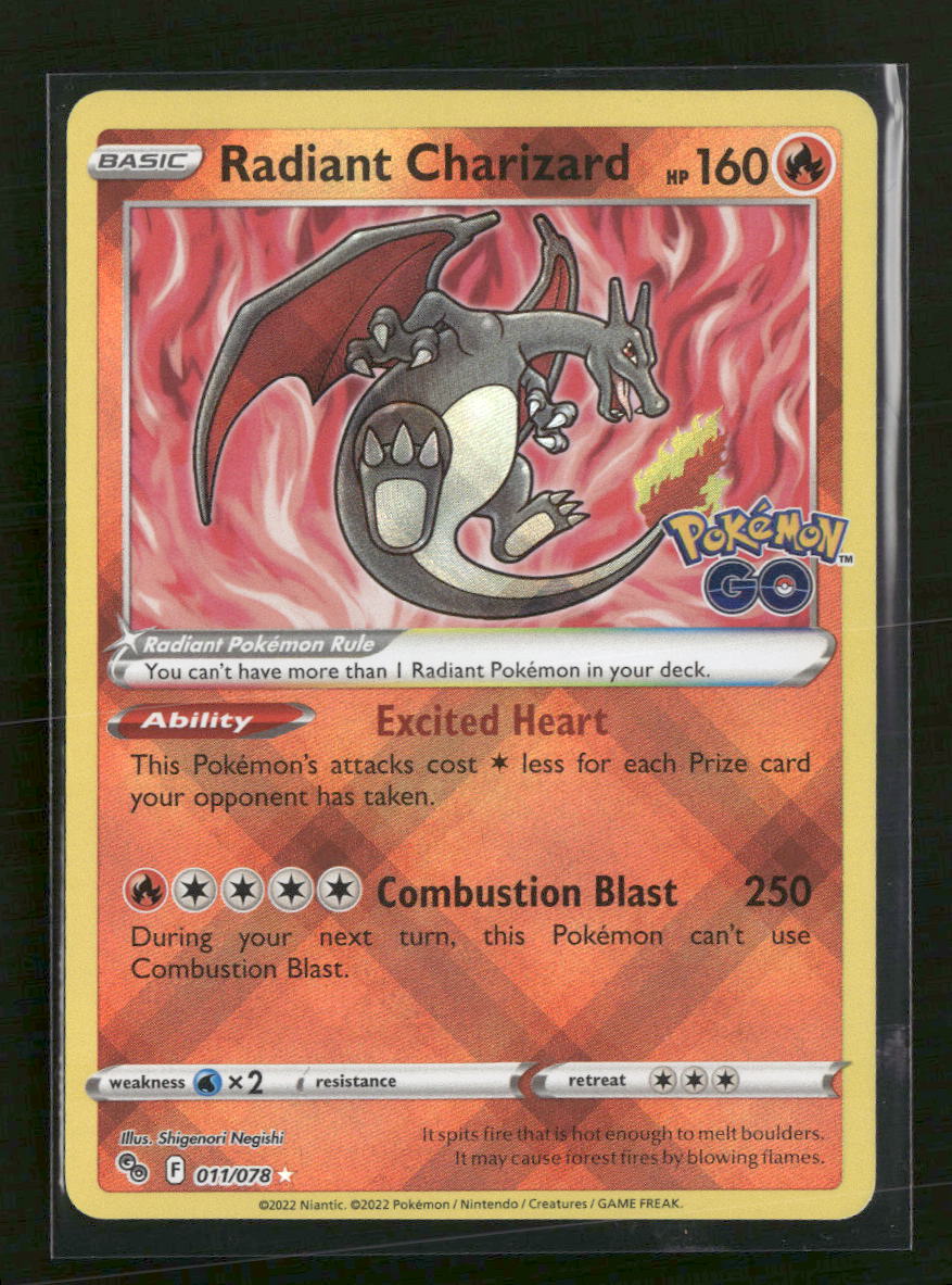 Pokemon GO Radiant Charizard #011/078 - Golden Apple Comics