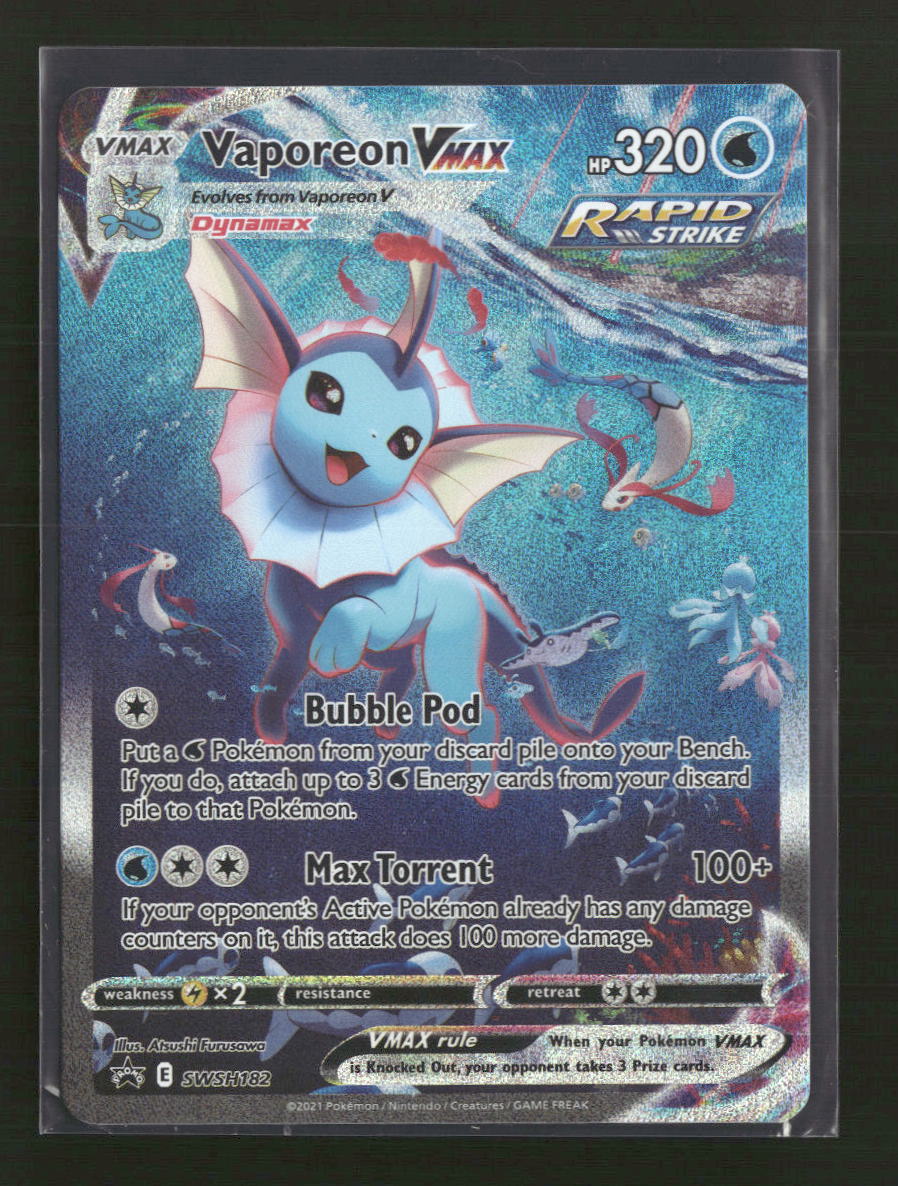 SWSH: Sword & Shield Promo Cards Vaporeon VMAX #SWSH182 - Golden Apple Comics