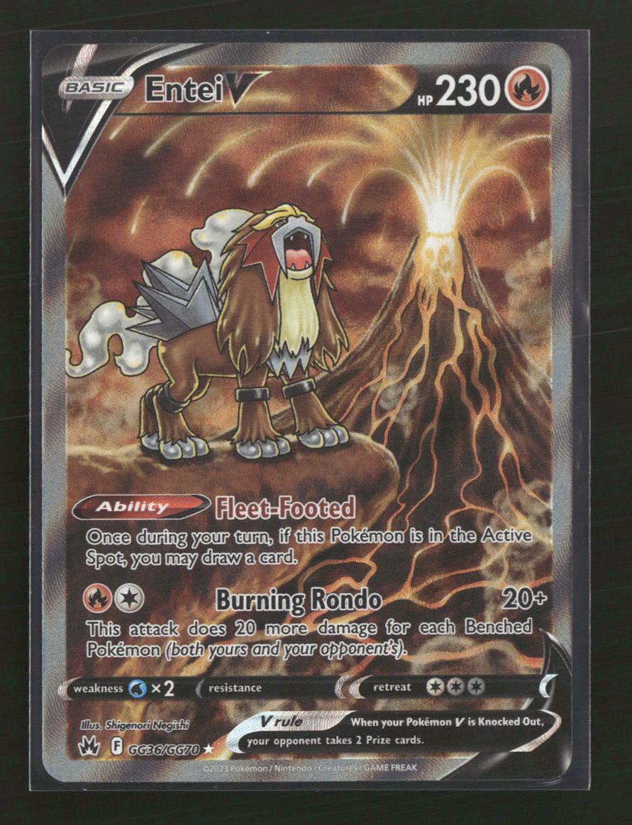 SWSH: Crown Zenith: Galarian Gallery Entei V #GG36/GG70 - Golden Apple Comics
