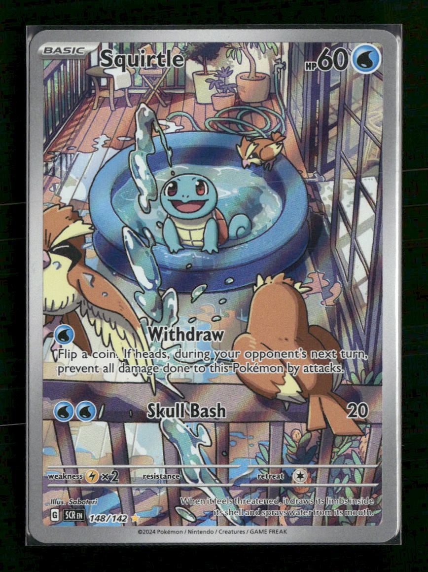 SV07: Stellar Crown Squirtle #148/142 - Golden Apple Comics