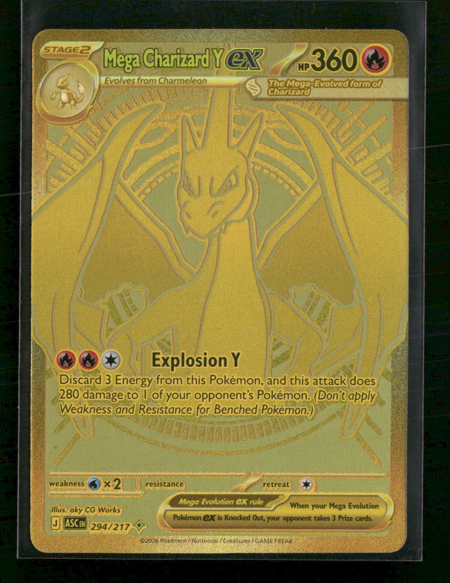 ME: Ascended Heroes Mega Charizard Y ex #294/217 - Golden Apple Comics