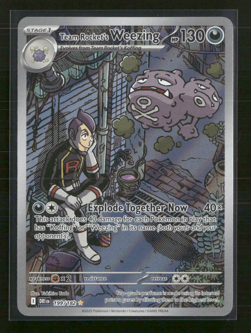 SV10: Destined Rivals Team Rocket's Weezing #199/182 - Golden Apple Comics