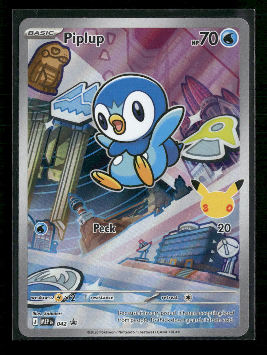 ME: Mega Evolution Promo Piplup #042 - Golden Apple Comics