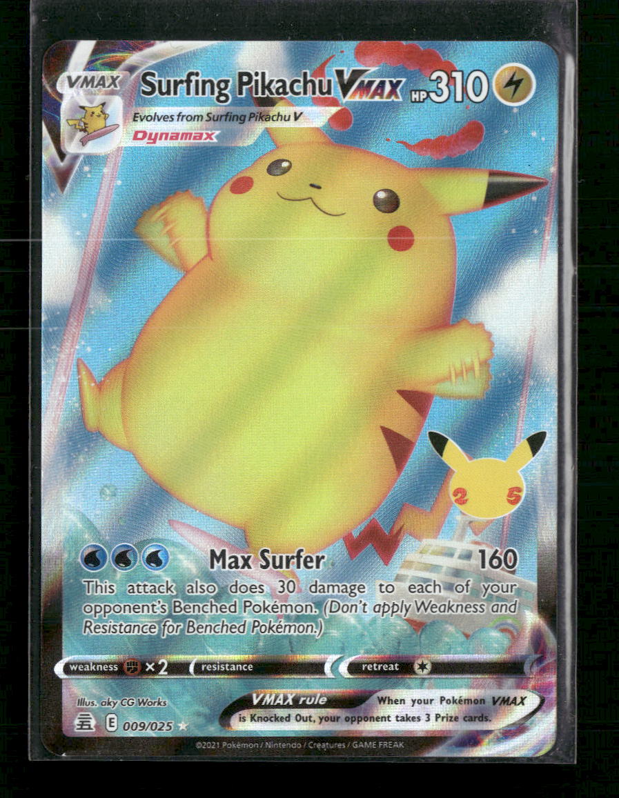 Celebrations Surfing Pikachu VMAX #009/025 - Golden Apple Comics