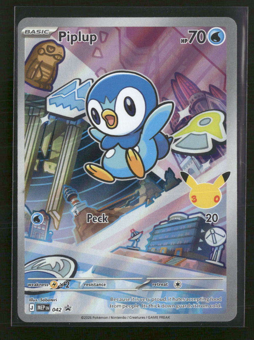 ME: Mega Evolution Promo Piplup #042 - Golden Apple Comics
